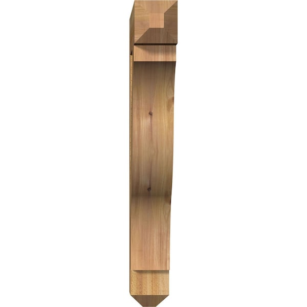 Funston Craftsman Rough Sawn Bracket, Western Red Cedar, 4W X 22D X 30H